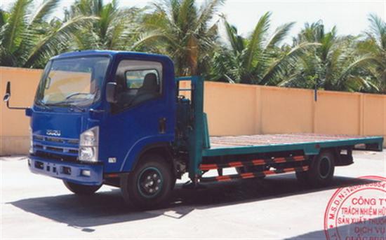 Xe chở xe máy chuyên dùng isuzu NQR75M